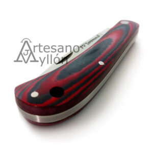 NAVAJA DE PISTÓN DE MICARTA ROJA FV022
