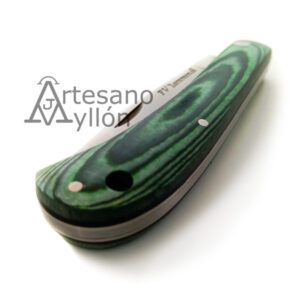 NAVAJA DE PISTÓN DE MICARTA VERDE FV021