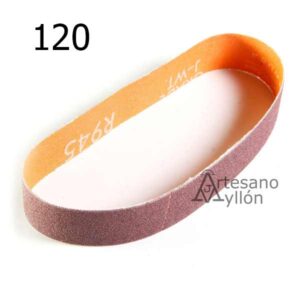 Cinta de Afilado P120 – Cinta abrasiva de grano grueso para eliminación rápida de material, compatible con Work Sharp Ken Onion Edition.