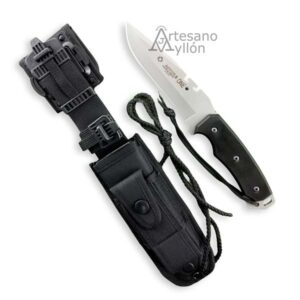 Cuchillo Aitor One Blanco con funda de cordura negra de alta resistencia