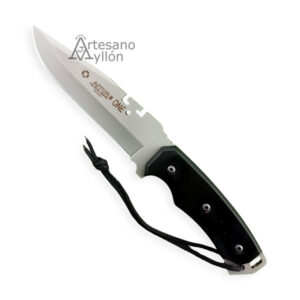 Cuchillo Aitor One Blanco con hoja Clip Point satinada y mango de micarta negra