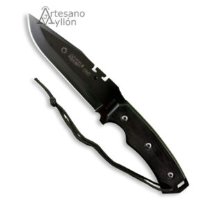 Cuchillo Aitor One Negro con hoja Clip Point de acero MoVa recubierta en cromo negro