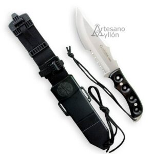Cuchillo Aitor Tercio Blanco con hoja Clip Point y funda táctica