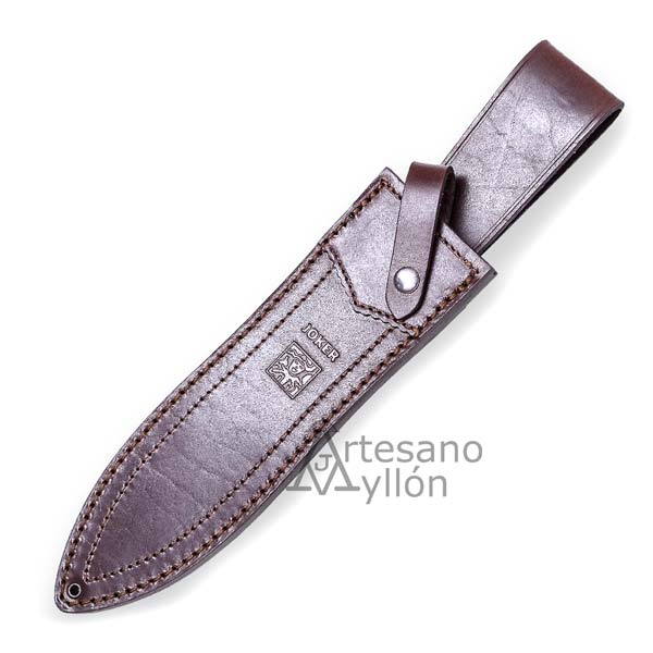 Funda de cuero marrón para cuchillo Joker Jabalí CC-110