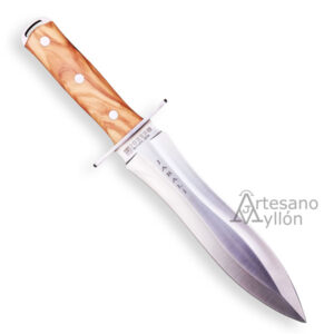 Cuchillo de remate Joker Jabalí CO-110 con mango de madera de olivo y hoja spear point
