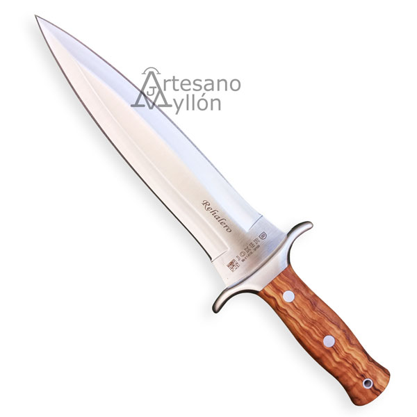 Cuchillo Joker Rehalero CO-10 con hoja spear point y mango de madera de olivo