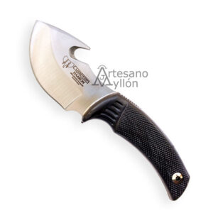 Cuchillo desollador Cudeman Haakon con hoja curva y gancho