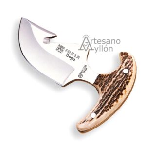 Cuchillo Joker Dogo CC-11 con hoja gut hook y mango de asta de ciervo