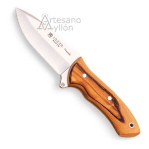 Cuchillo Joker Venado CO-66 con hoja satinada y mango de madera de olivo