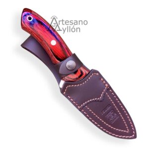 Cuchillo Joker Venado CR-66 con funda de cuero marrón