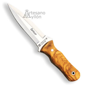 Cuchillo Joker Botero CR-67 con hoja spear point y mango de madera de olivo