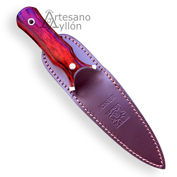Cuchillo Joker Botero CR-67 con funda de cuero marrón