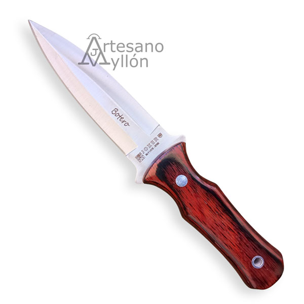 Cuchillo Joker Botero CR-67 con hoja spear point y mango de madera estamina