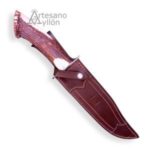 Cuchillo Joker Bowie CN-101 con funda de cuero marrón