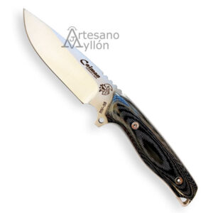 Cuchillo J&V Caimán 1372-TRF1 con hoja drop-point y mango TRF negro