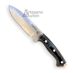 Cuchillo J&V Celtíbero 1172-M1 con hoja drop-point y mango de micarta negra