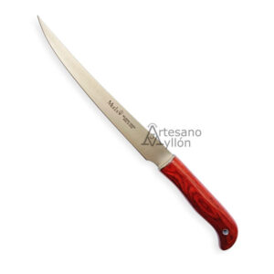 Cuchillo Muela Filetero FP-19R con hoja de 19 cm y mango de madera coral