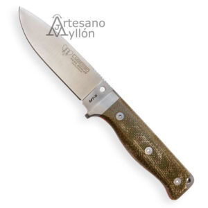 Cuchillo Cudeman MT5 con hoja Böhler N-695 y mango de micarta canvas verde