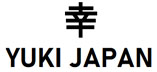 Logotipo de Yuki Japan con símbolo japonés en negro y texto en mayúsculas.