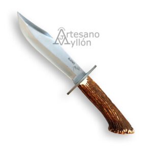 Cuchillo Bueno de monte con mango de asta de ciervo