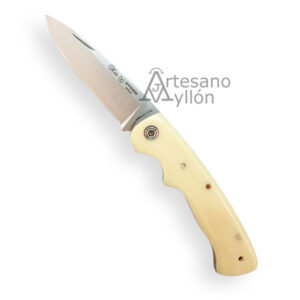 Navaja Miguel Nieto Storm 250-ESP abierta con mango color hueso