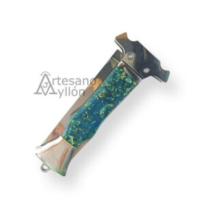 Navaja Third N200A cerrada con mango fluorescente azul