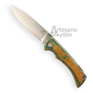 Navaja Muela BX-9G – Hoja MOVA 90 mm y Micarta Verde-Marrón