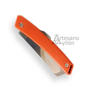 Navaja Florinox Clovis 3092-130 con hoja MA5 Sheep Foot de 9 cm, mango naranja de poliamida reforzada, bloqueo Back Lock y diseño desmontable.