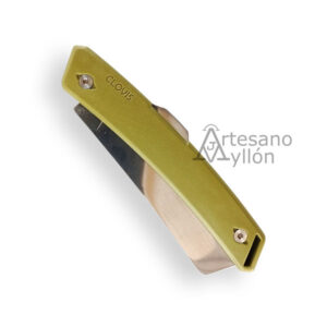 Navaja Florinox Clovis 3092-130 con hoja MA5 Sheep Foot de 9 cm, mango verde de poliamida reforzada, bloqueo Back Lock y diseño desmontable.