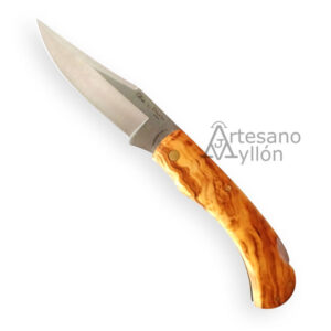 Navaja Miguel Nieto Iberia 649-O con hoja MOVA 1.4116 de 8 cm, mango de madera de olivo y bloqueo Back Lock. Fabricada en Albacete.